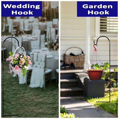 Image showing  Black Steel Shepard's Hooks (30-Pack)