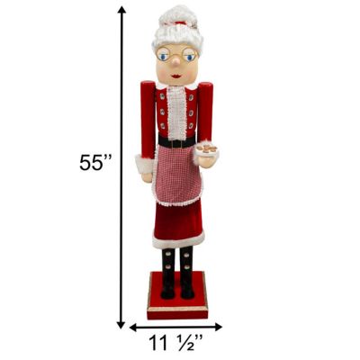 Image showing GIANT Nutcracker Mrs. Claus Statue by Prime Retreat