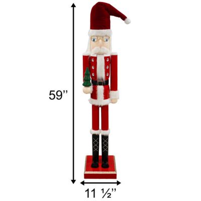 Image showing GIANT Nutcracker Mr. Claus Statue by Prime Retreat