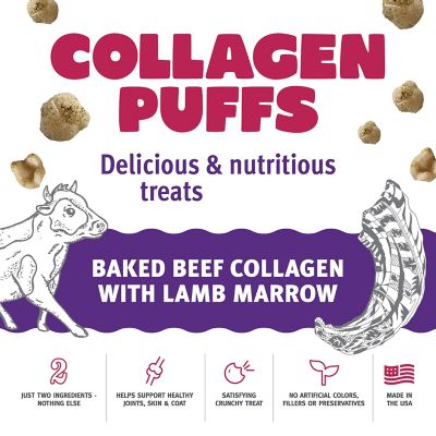 Image showing  Collagen Puffs Baked Beef Collagen With Lamb Marrow - 0.5 oz. Bag