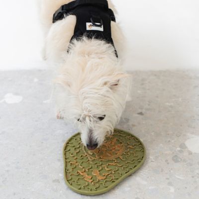Image showing  Enrichment Lick Mat Avocado - Grooved Dog Feeding Pad