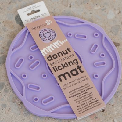Image showing  Enrichment Lick Mat Grooved Silicone Dog Feeding Dish, G0871789002031