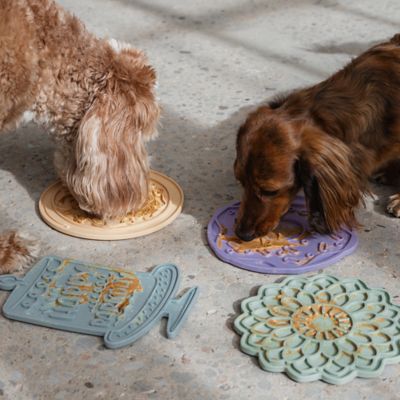 Image showing  Enrichment Lick Mat Grooved Silicone Dog Feeding Dish, G0871789002031