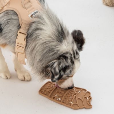 Image showing  Enrichment Lick Mat Grooved Silicone Dog Feeding Dish, G0871789001836