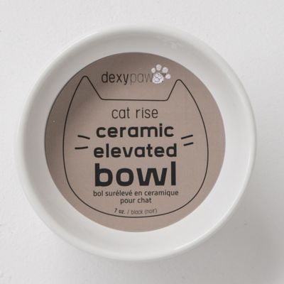 Image showing  Elevated Ceramic Bowl For Cats - 7 oz. Capacity