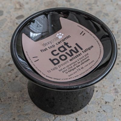 Image showing  Flat Top Ceramic Bowl For Cats - 7.5 oz. Capacity