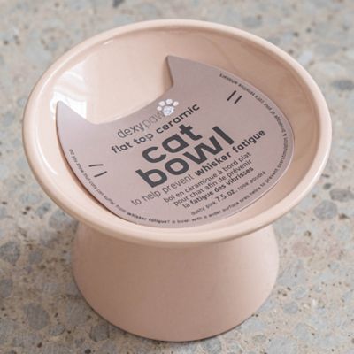 Image showing  Flat Top Ceramic Bowl For Cats - 7.5 oz. Capacity