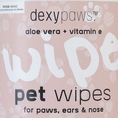 Image showing 6 th Dexypaws Pet Cleansing Wipes Canister - 200 ct. - Gentle Wet Wipes For Cats & Dogs