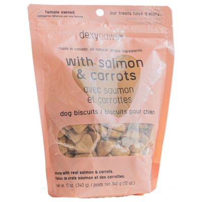 Dexypaws Salmon & Carrot Dog Treats - 12 oz. Bag, Pet Biscuits