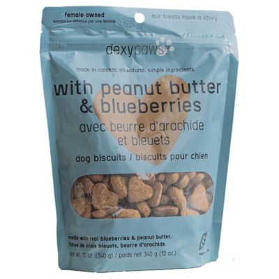 Dexypaws Peanut Butter & Blueberries Dog Treats, 12 oz. Bag