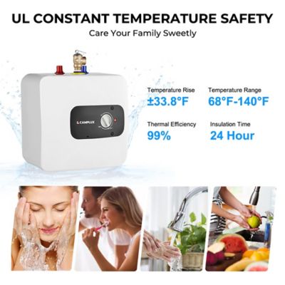 Image showing  4.0 Gallon Mini Tank Electric Water Heater 1.44kW 120V