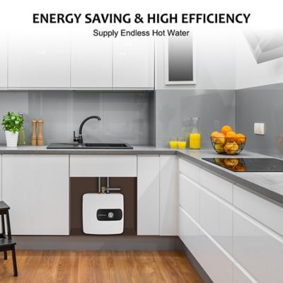 Image showing  6.5 Gallon Mini Tank Electric Water Heater 1.44kW 120V