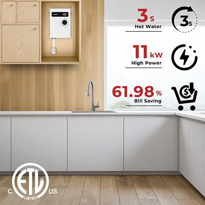 Image showing  11 kW 240 V Tankless Electric Water Heater