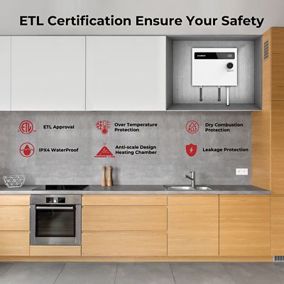Image showing 5 th Camplux 14 kW 240 V Tankless Electric Water Heater