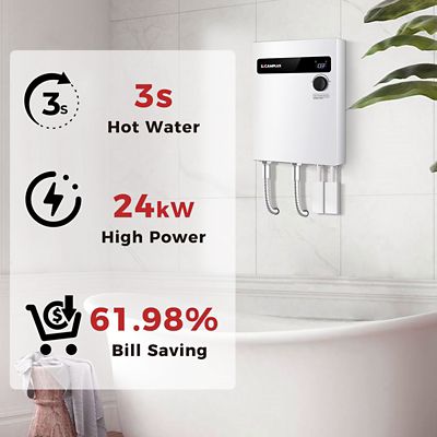 Image showing  24 kW 240 V Tankless Electric Water Heater