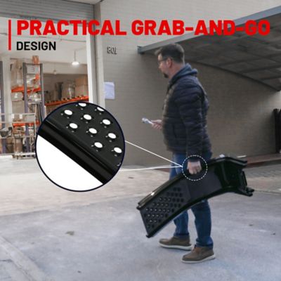 Image showing  4 Ton, 8000 lb., Solid Steel Car Ramp Set