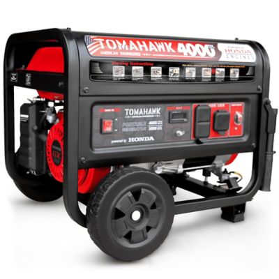 Tomahawk Power 4000 Watt Honda Powered Generator Super Quiet Portable Gas Power Professional Use