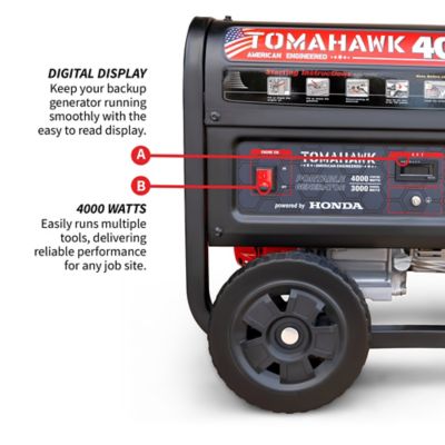 Image showing  4000 Watt Honda Powered Generator Super Quiet Portable Gas Power Professional Use