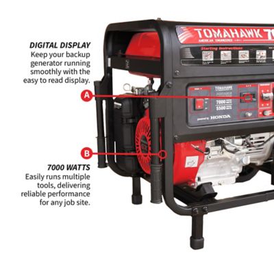 Image showing  7000 Watt Honda Powered Generator Super Quiet Portable Gas Power Professional Use