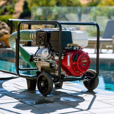 Image showing  4 in. Trash Water Pump 423 GPM 13 HP GX390 powered by Honda Portable Utility