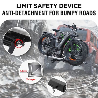 Image showing  200 lb. Hitch Mount Bike Rack, fits Cars, SUVs, RVs, Trailers with 2 in. Receiver