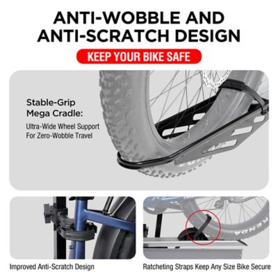 Image showing  100 lb. Hitch Mount Single Bike Rack with Ramp