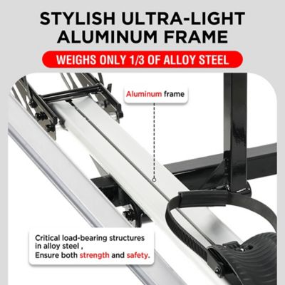 Image showing  100 lb. Hitch Mount Single Bike Rack with Ramp