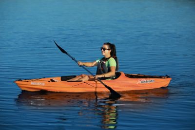 Image showing 5 th Sun Dolphin Bali 10 SS, Sit-on Recreational Kayak with Paddle, Peach Swirl