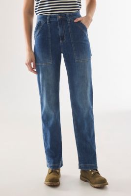 Martha Stewart Women's Straight Leg Fit Mid-Rise Garden Work Pants