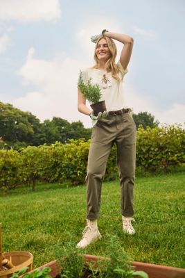 Image showing 5 th Martha Stewart Women's Straight Leg Fit Mid-Rise Garden Work Pants