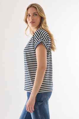 Image showing  Women's Moisture-Wicking Relaxed Round Neck Short-Sleeve T-Shirt