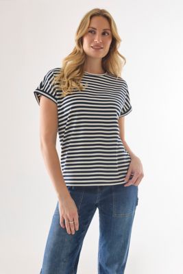 Image showing  Women's Moisture-Wicking Relaxed Round Neck Short-Sleeve T-Shirt