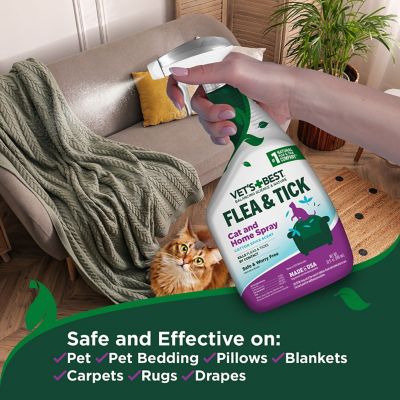 Image showing 5 th Vet's Best Cat Flea & Tick Cotton Spice Home Spray 32 oz.