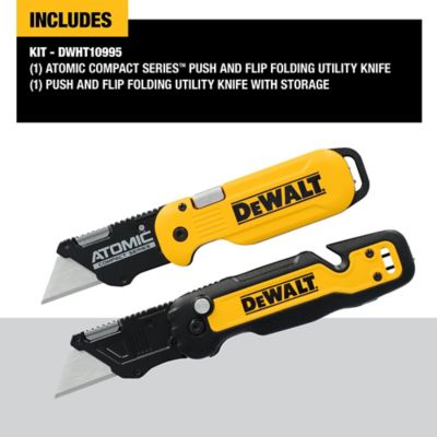 Image showing  Push & Flip Folding Utility Knives, 2 pk., DWHT10995