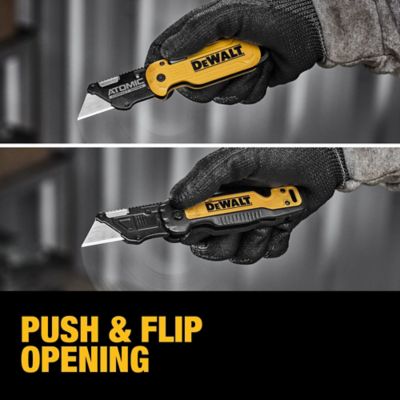 Image showing  Push & Flip Folding Utility Knives, 2 pk., DWHT10995