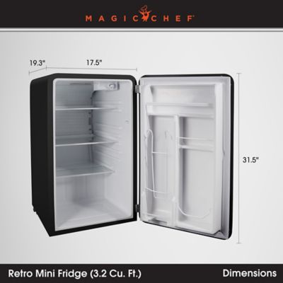 Image showing  Retro Mini Refrigerator without Freezer