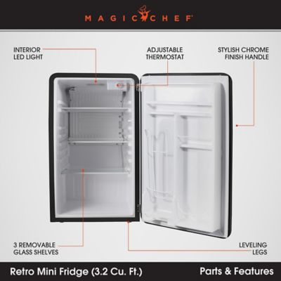 Image showing  Retro Mini Refrigerator without Freezer