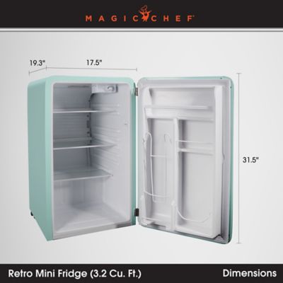 Image showing 5 th Magic Chef 3.2 cu. ft. Retro Mini Refrigerator without Freezer