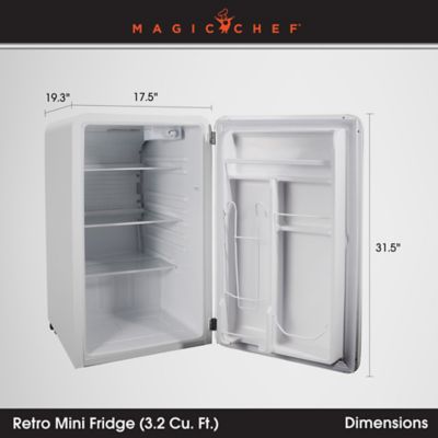 Image showing 5 th Magic Chef 3.2 cu. ft. Retro Mini Refrigerator