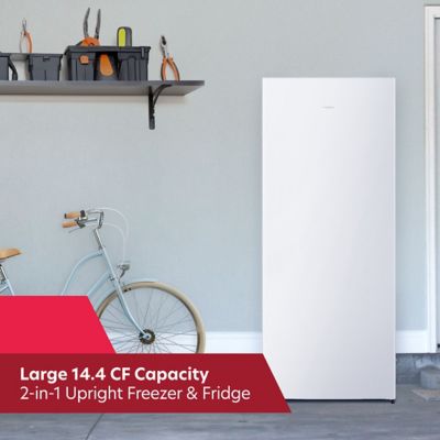Image showing  14.4 cu. ft. 2 in 1 Convertible Upright Freezer or Refrigerator