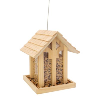 North States Wood Chalet Birdfeeder