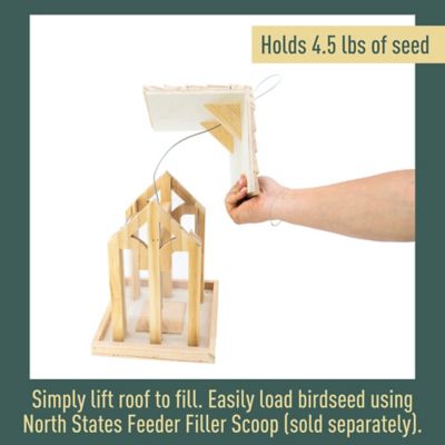 Image showing  Wood Chalet Birdfeeder