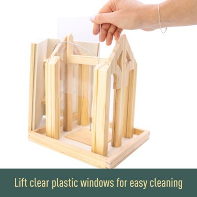 Image showing  Wood Chalet Birdfeeder