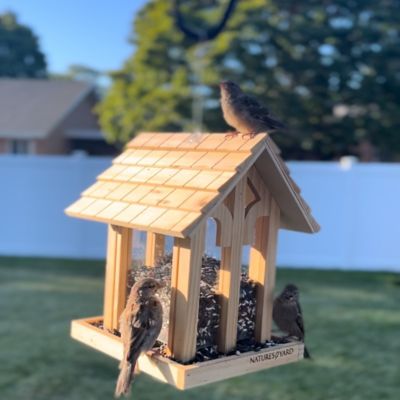 Image showing 7 th North States Wood Chalet Birdfeeder