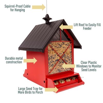 Image showing  Red Barn Squirrel Resistant Birdfeeder