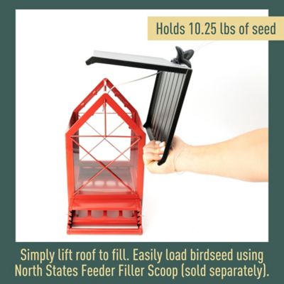 Image showing 5 th North States Red Barn Squirrel Resistant Birdfeeder