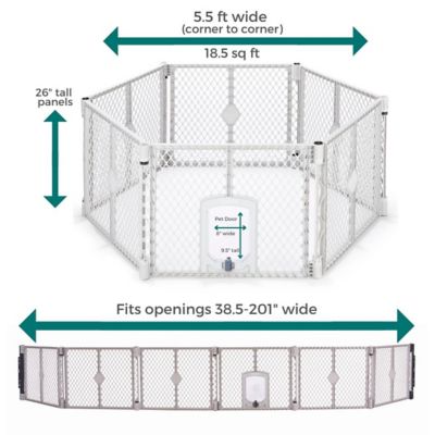 Image showing 5 th MyPet Petyard 6-Panel Pen And Gate Small Door