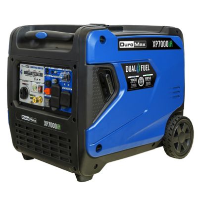 DuroMax 7,000-Watt Dual-Fuel Portable Inverter Generator, CO Alert