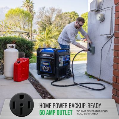 Image showing  9,500-Watt Dual-Fuel Portable Inverter Generator, CO Alert