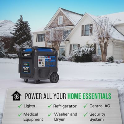 Image showing 5 th DuroMax 9,500-Watt Dual-Fuel Portable Inverter Generator, CO Alert
